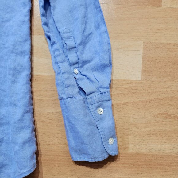 J. Crew Classic Button Up Linen Shirt | Size: 0 - Picture 11 of 15